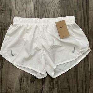 Brand New White Nike Running Shorts